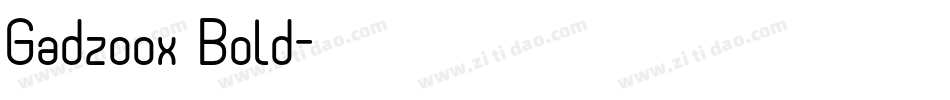 Gadzoox Bold字体转换